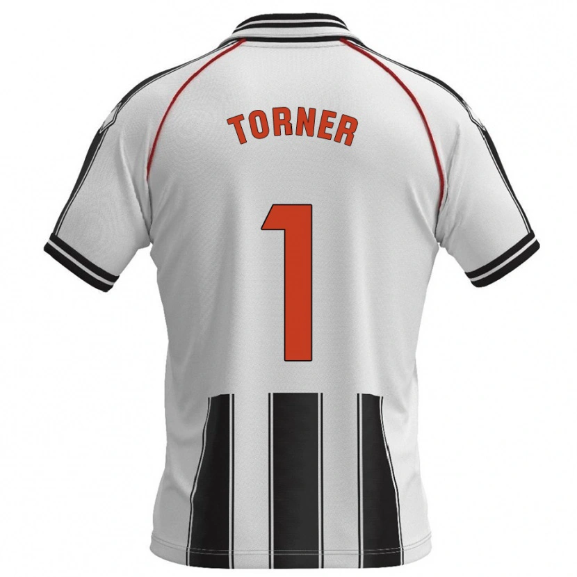 Danxen Uomo Maglia Sergi Torner #1 Bianco Nero Kit Gara Home 2025/26 Maglietta