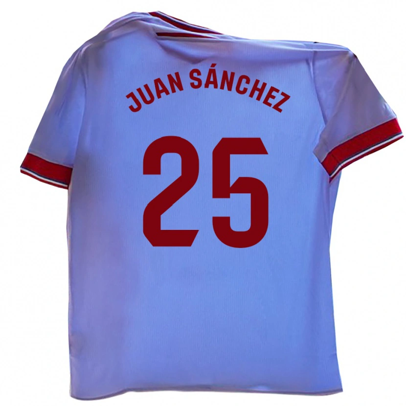 Danxen Uomo Maglia Juan Sánchez #25 Bianco Rosso Kit Gara Home 2025/26 Maglietta
