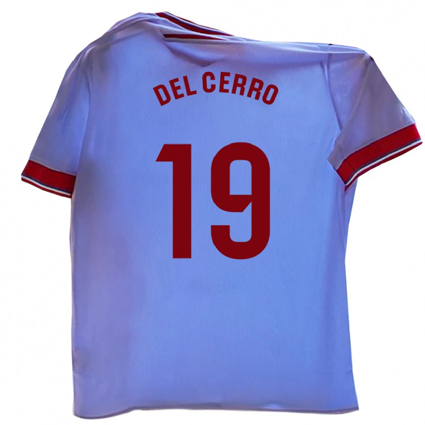 Danxen Uomo Maglia Dani Del Cerro #19 Bianco Rosso Kit Gara Home 2025/26 Maglietta