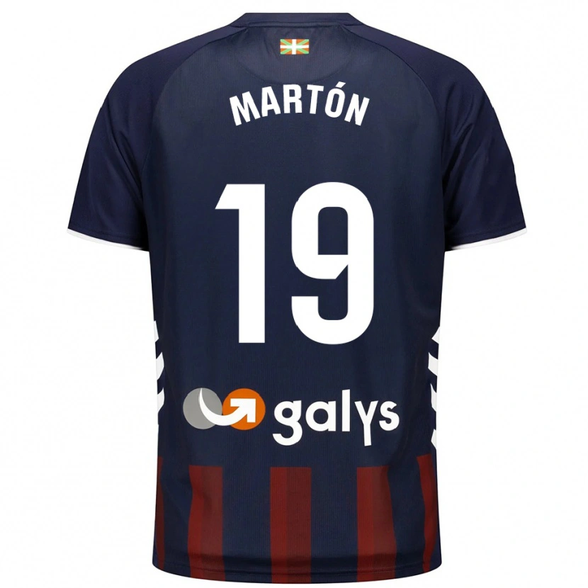 Danxen Uomo Maglia Javi Martón #19 Blu Scuro Rosso Kit Gara Home 2025/26 Maglietta