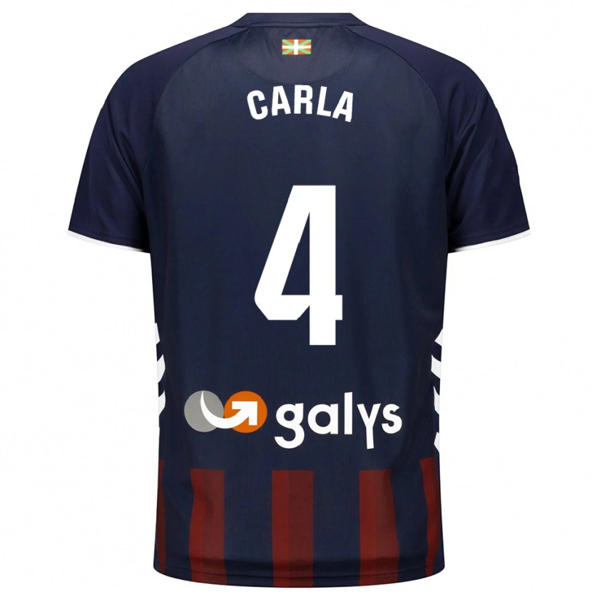 Danxen Uomo Maglia Carla Andrés Abad #4 Blu Scuro Rosso Kit Gara Home 2025/26 Maglietta