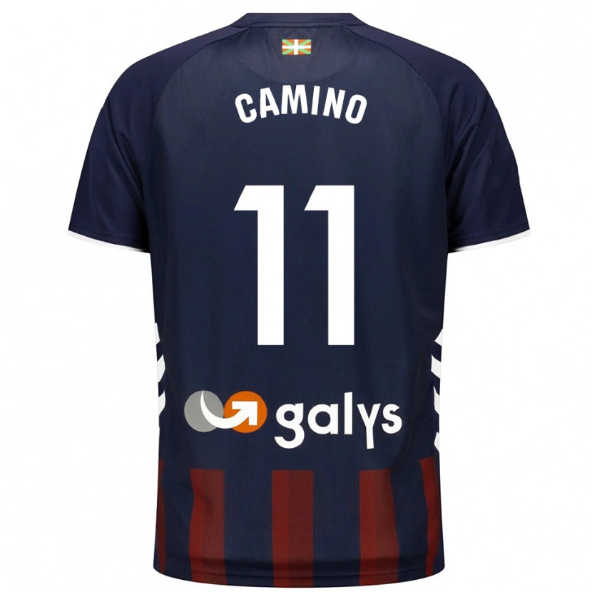 Danxen Uomo Maglia Laura Camino Fernández #11 Blu Scuro Rosso Kit Gara Home 2025/26 Maglietta