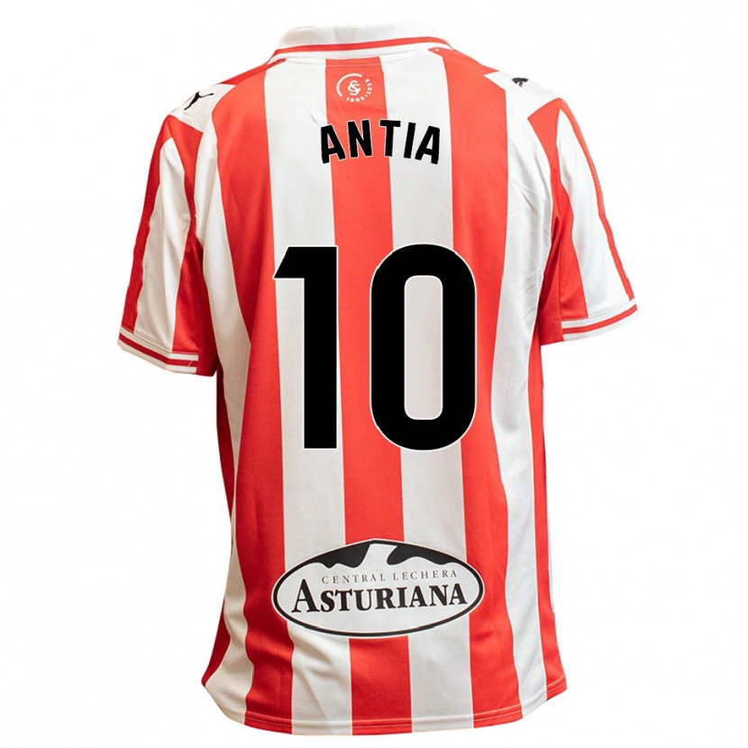 Danxen Uomo Maglia Antia Mayo Fraga #10 Bianco Rosso Kit Gara Home 2025/26 Maglietta