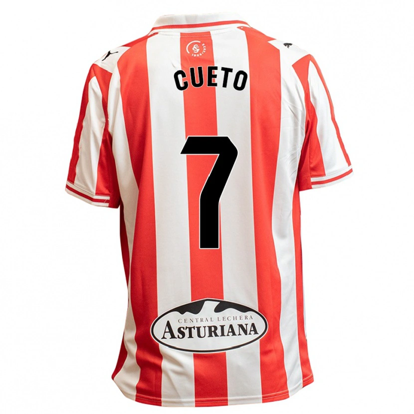 Danxen Uomo Maglia Nuria Cueto Padrós #7 Bianco Rosso Kit Gara Home 2025/26 Maglietta