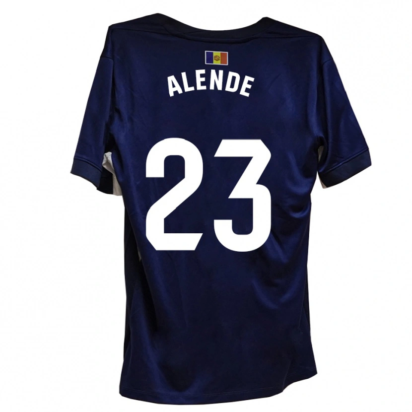 Danxen Uomo Maglia Diego Alende #23 Blu Navy Bianco Kit Gara Home 2025/26 Maglietta