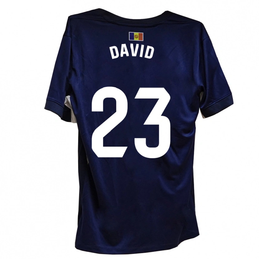 Danxen Uomo Maglia David De La Fuente #23 Blu Navy Bianco Kit Gara Home 2025/26 Maglietta