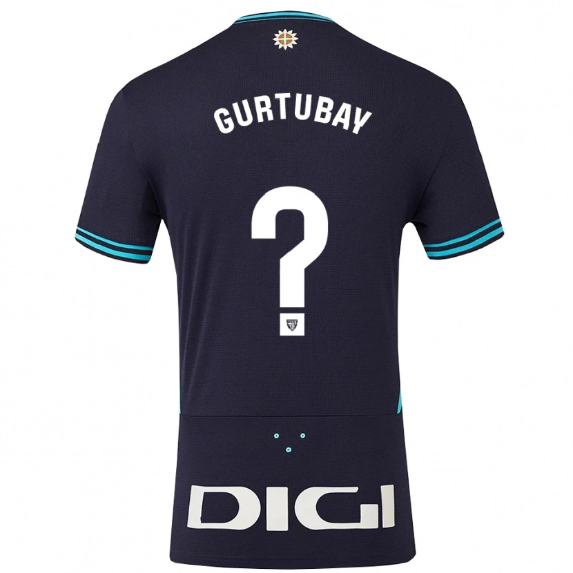 Danxen Uomo Maglia Elene Gurtubay Loyo #0 Blu Scuro Azzurro Kit Gara Away 2025/26 Maglietta