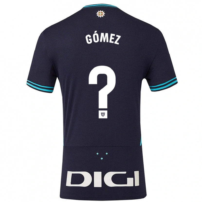 Danxen Uomo Maglia Xabi Gómez #0 Blu Scuro Azzurro Kit Gara Away 2025/26 Maglietta