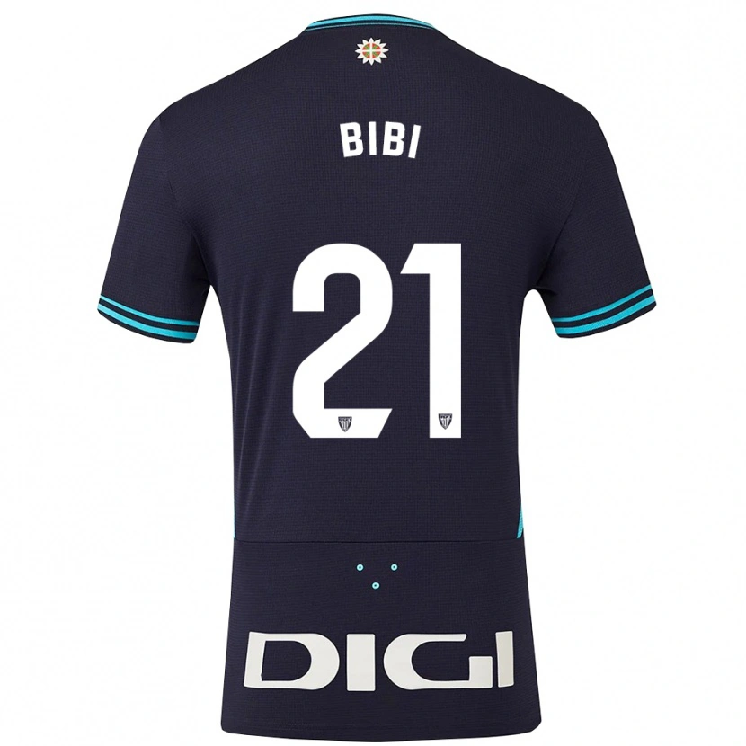 Danxen Uomo Maglia Bibiane Schulze Solano #21 Blu Scuro Azzurro Kit Gara Away 2025/26 Maglietta