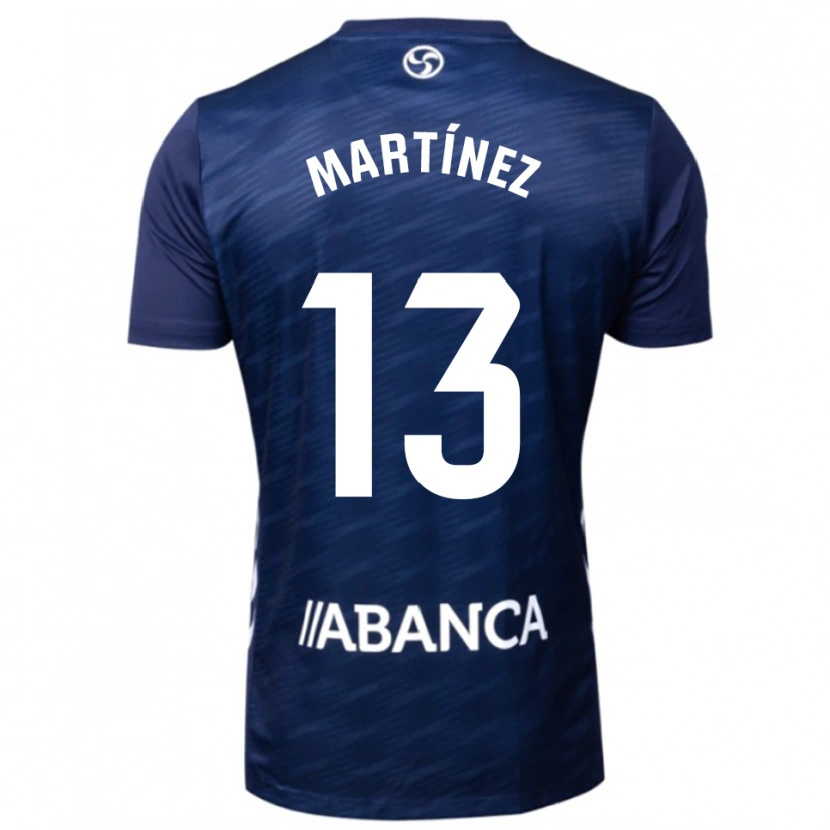 Danxen Uomo Maglia Naiara Martínez #13 Blu Scuro Bianco Kit Gara Away 2025/26 Maglietta