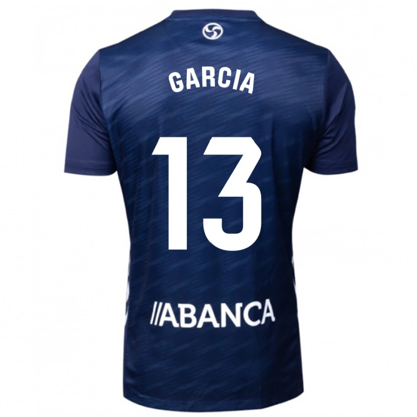 Danxen Uomo Maglia Raul Garcia #13 Blu Scuro Bianco Kit Gara Away 2025/26 Maglietta