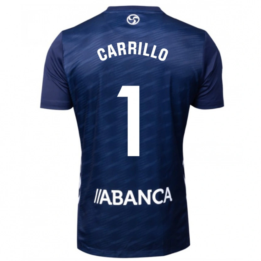 Danxen Uomo Maglia Coke Carrillo #1 Blu Scuro Bianco Kit Gara Away 2025/26 Maglietta