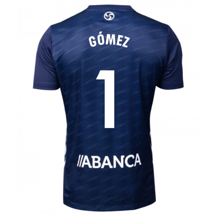 Danxen Uomo Maglia Nuria Gómez #1 Blu Scuro Bianco Kit Gara Away 2025/26 Maglietta