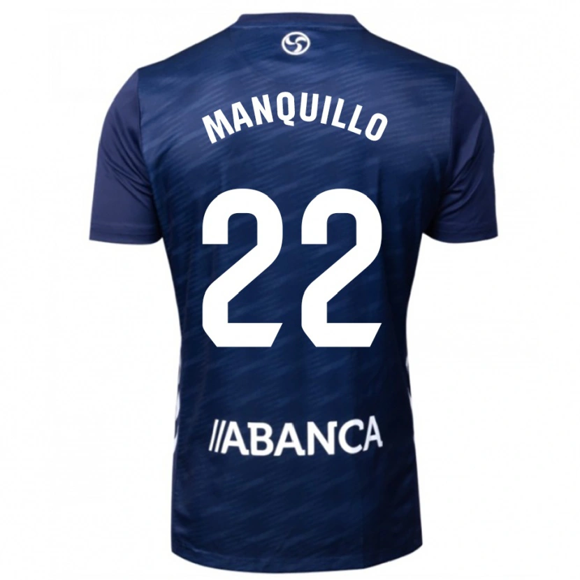 Danxen Uomo Maglia Javier Manquillo #22 Blu Scuro Bianco Kit Gara Away 2025/26 Maglietta