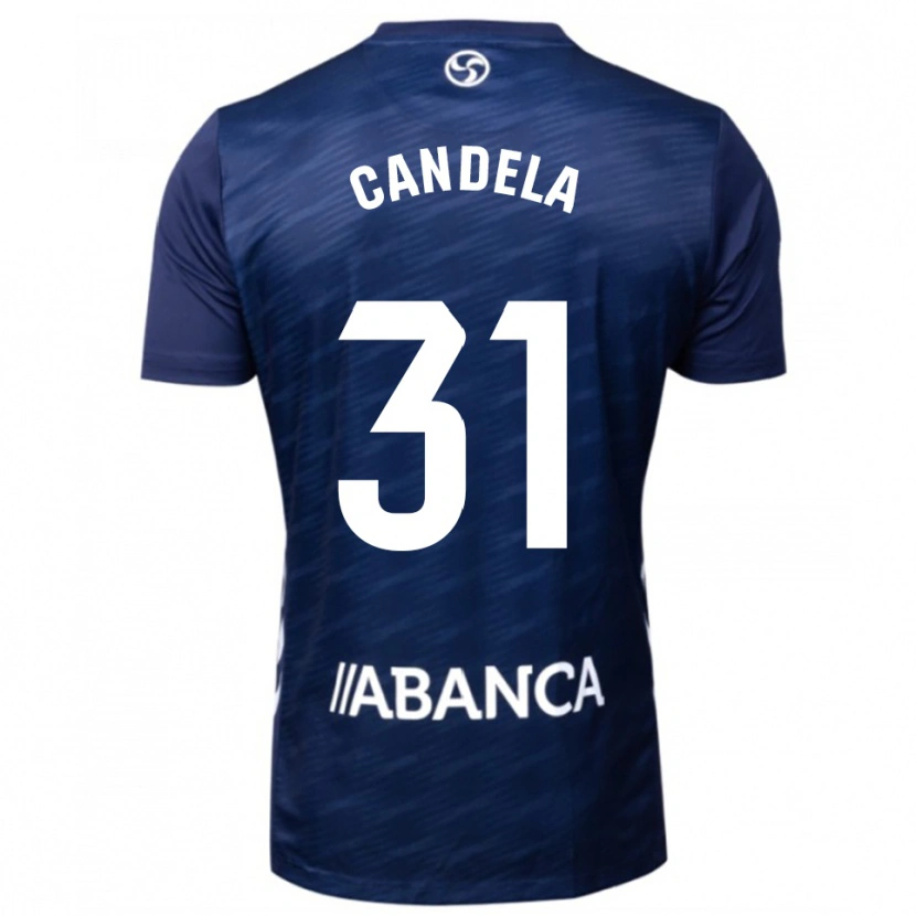 Danxen Uomo Maglia Candela Rodríguez #31 Blu Scuro Bianco Kit Gara Away 2025/26 Maglietta