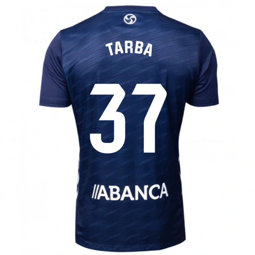 Danxen Uomo Maglia Ianis Târbă #37 Blu Scuro Bianco Kit Gara Away 2025/26 Maglietta