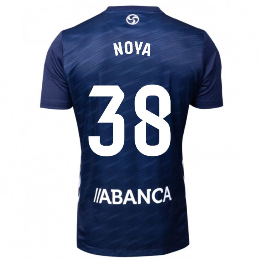 Danxen Uomo Maglia Dani Noya #38 Blu Scuro Bianco Kit Gara Away 2025/26 Maglietta