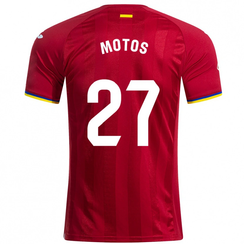 Danxen Uomo Maglia Israel Motos #27 Rosso Giallo Blu Kit Gara Away 2025/26 Maglietta