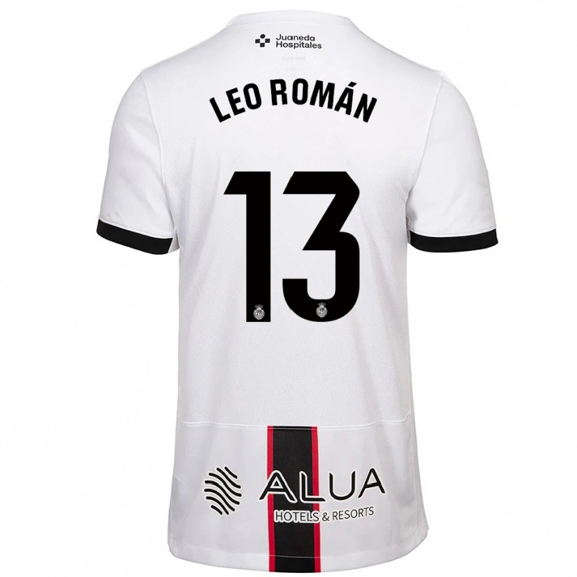 Danxen Uomo Maglia Leo Román #13 Bianco Nero Kit Gara Away 2025/26 Maglietta