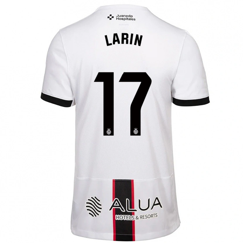 Danxen Uomo Maglia Cyle Larin #17 Bianco Nero Kit Gara Away 2025/26 Maglietta
