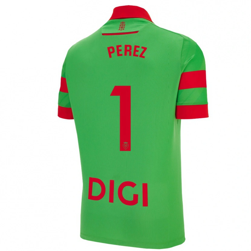 Danxen Uomo Maglia Silvia Pérez Fernández De Romarategui #1 Verde Rosso Kit Gara Away 2025/26 Maglietta
