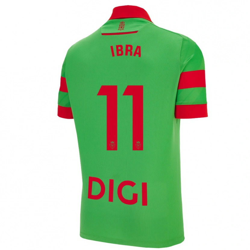 Danxen Uomo Maglia María González Pont #11 Verde Rosso Kit Gara Away 2025/26 Maglietta