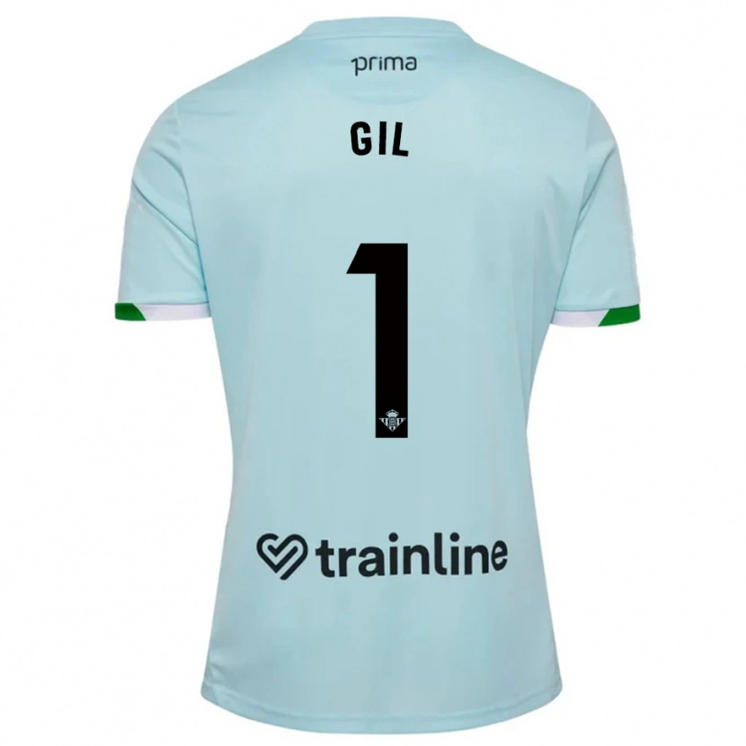 Danxen Uomo Maglia Noelia Gil #1 Azzurro Verde Kit Gara Away 2025/26 Maglietta
