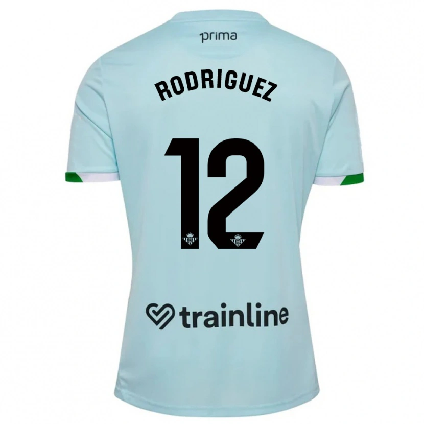 Danxen Uomo Maglia Ricardo Rodríguez #12 Azzurro Verde Kit Gara Away 2025/26 Maglietta