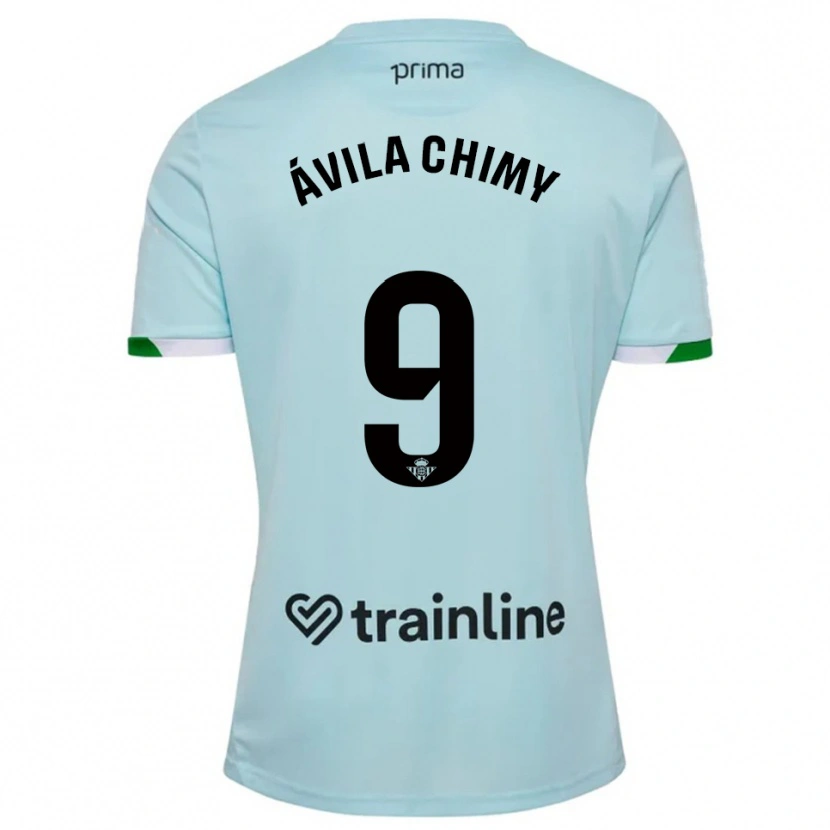 Danxen Uomo Maglia Chimy Ávila #9 Azzurro Verde Kit Gara Away 2025/26 Maglietta