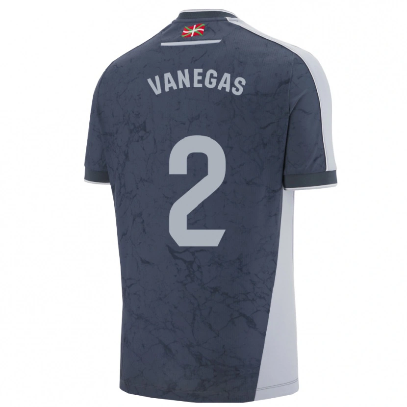 Danxen Uomo Maglia Manuela Vanegas #2 Blu Scuro Bianco Kit Gara Away 2025/26 Maglietta