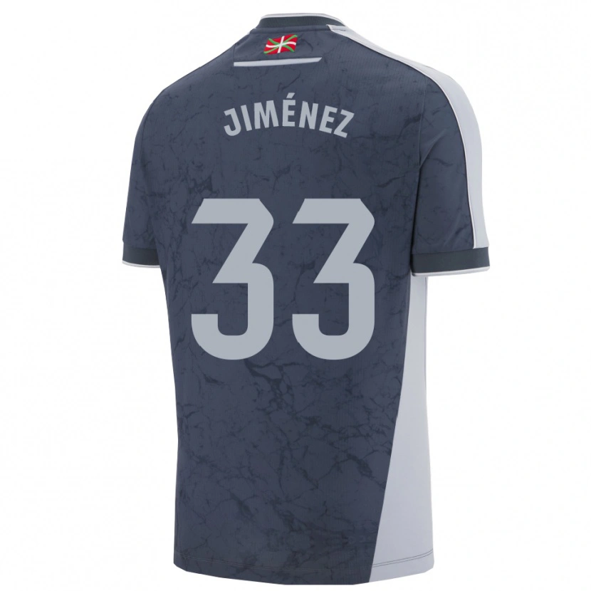 Danxen Uomo Maglia Javier Jiménez #33 Blu Scuro Bianco Kit Gara Away 2025/26 Maglietta