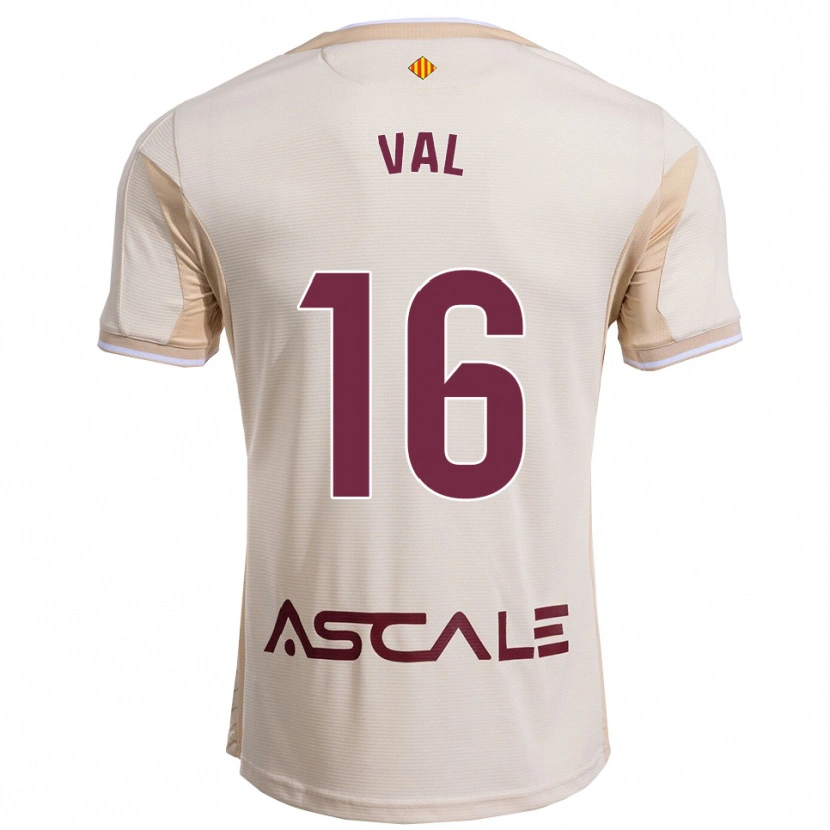 Danxen Uomo Maglia Brais Val #16 Bianco Sporco Borgogna Kit Gara Away 2025/26 Maglietta
