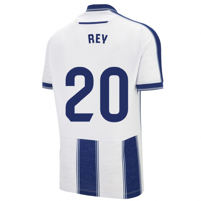 Danxen Uomo Maglia Oriol Rey #20 Blu Scuro Bianco Kit Gara Away 2025/26 Maglietta