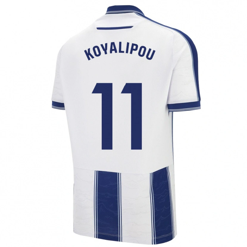 Danxen Uomo Maglia Goduine Koyalipou #11 Blu Scuro Bianco Kit Gara Away 2025/26 Maglietta