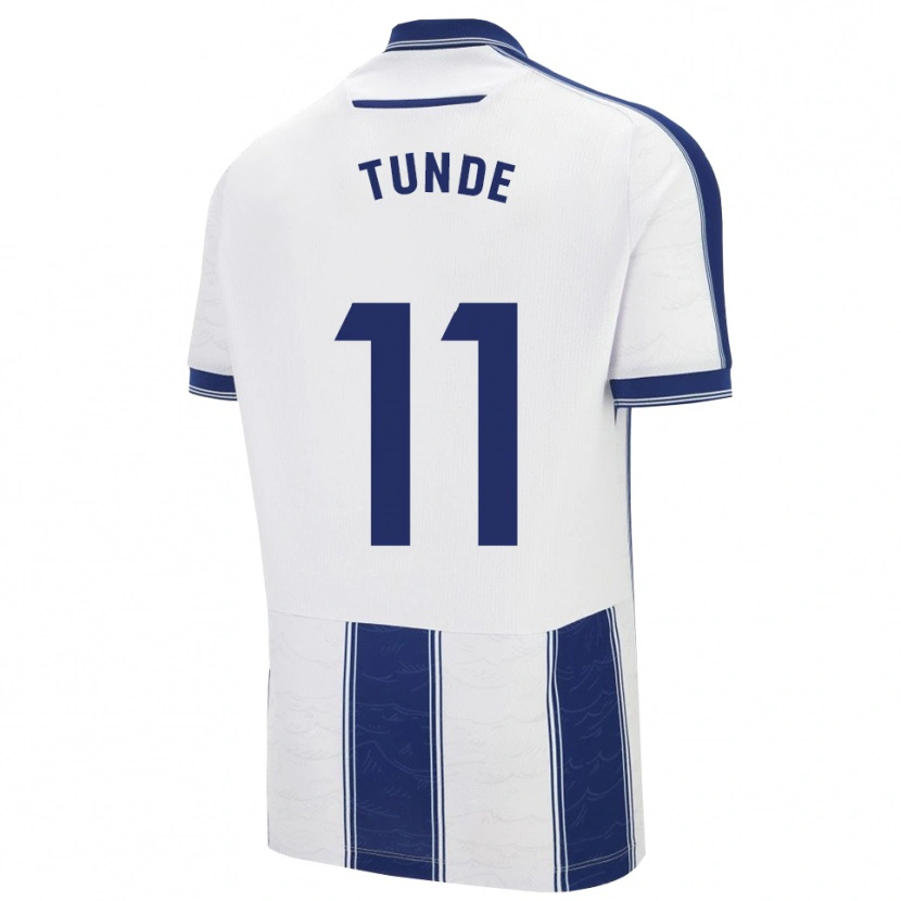 Danxen Uomo Maglia Kareem Tunde #11 Blu Scuro Bianco Kit Gara Away 2025/26 Maglietta