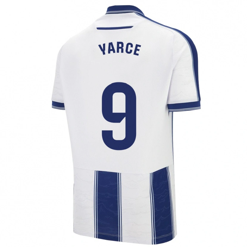Danxen Uomo Maglia Brandon Yarce #9 Blu Scuro Bianco Kit Gara Away 2025/26 Maglietta