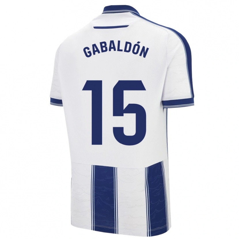 Danxen Uomo Maglia María Gabaldón #15 Blu Scuro Bianco Kit Gara Away 2025/26 Maglietta