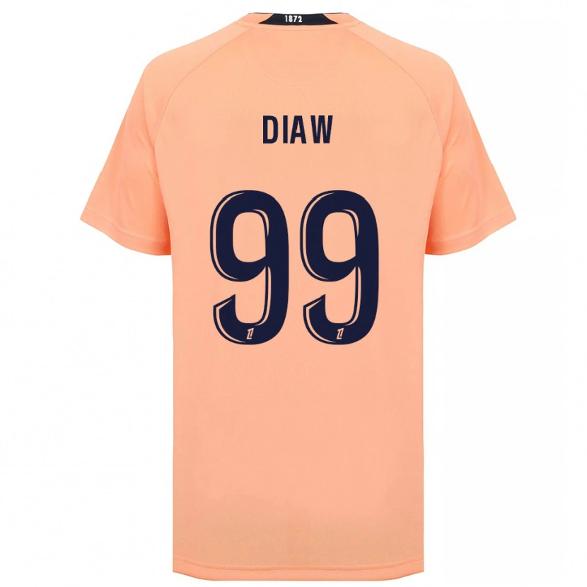 Danxen Uomo Maglia Mory Diaw #99 Arancione Blu Navy Kit Gara Away 2025/26 Maglietta