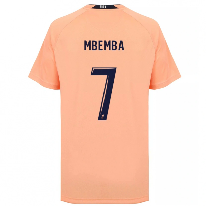 Danxen Uomo Maglia Abdallah Mbemba #7 Arancione Blu Navy Kit Gara Away 2025/26 Maglietta