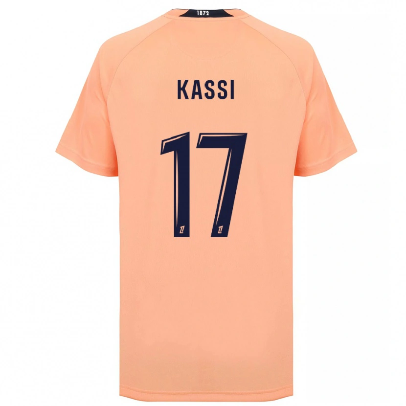 Danxen Uomo Maglia Sarah Kassi #17 Arancione Blu Navy Kit Gara Away 2025/26 Maglietta