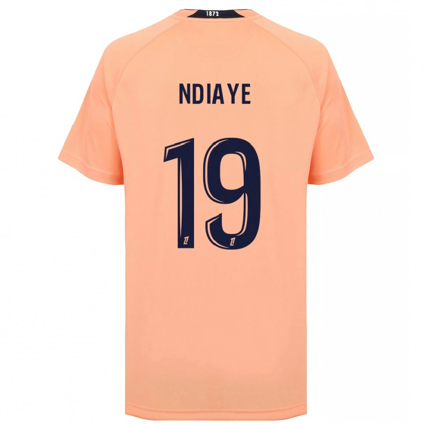 Danxen Uomo Maglia Rassoul Ndiaye #19 Arancione Blu Navy Kit Gara Away 2025/26 Maglietta