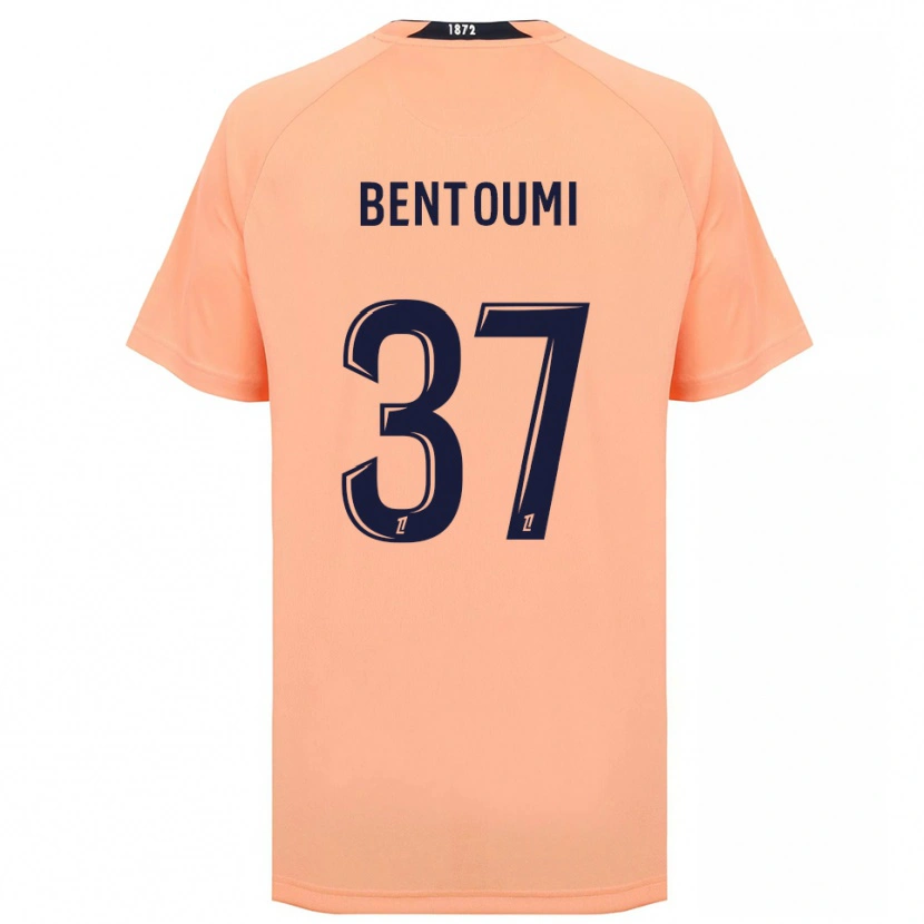 Danxen Uomo Maglia Mokrane Bentoumi #37 Arancione Blu Navy Kit Gara Away 2025/26 Maglietta
