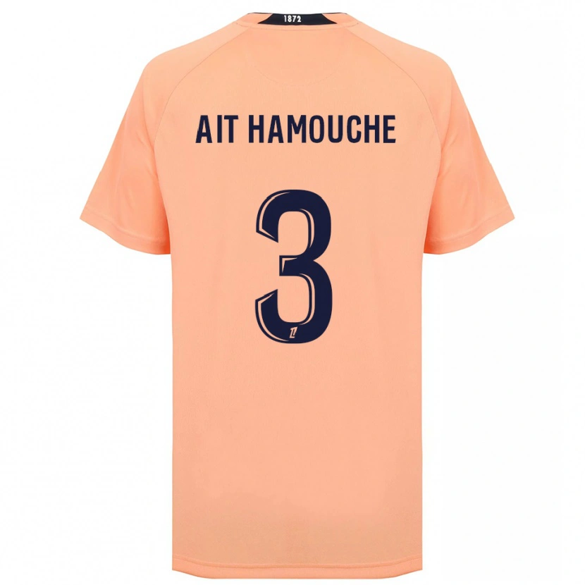 Danxen Uomo Maglia Massyl Ait Hamouche #3 Arancione Blu Navy Kit Gara Away 2025/26 Maglietta
