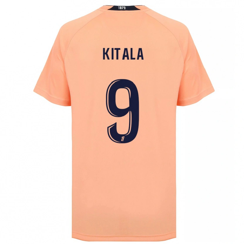 Danxen Uomo Maglia Yann Kitala #9 Arancione Blu Navy Kit Gara Away 2025/26 Maglietta