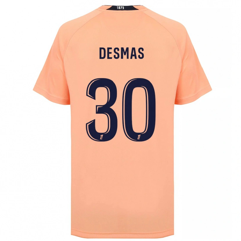 Danxen Uomo Maglia Arthur Desmas #30 Arancione Blu Navy Kit Gara Away 2025/26 Maglietta