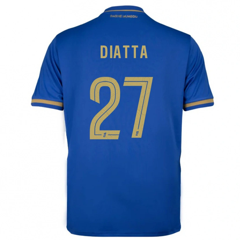 Danxen Uomo Maglia Krépin Diatta #27 Blu Oro Kit Gara Away 2025/26 Maglietta