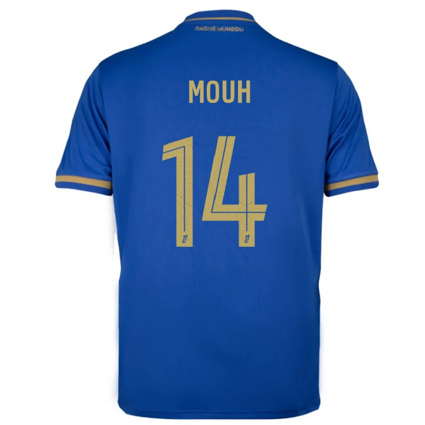 Danxen Uomo Maglia Yasir Mouh #14 Blu Oro Kit Gara Away 2025/26 Maglietta