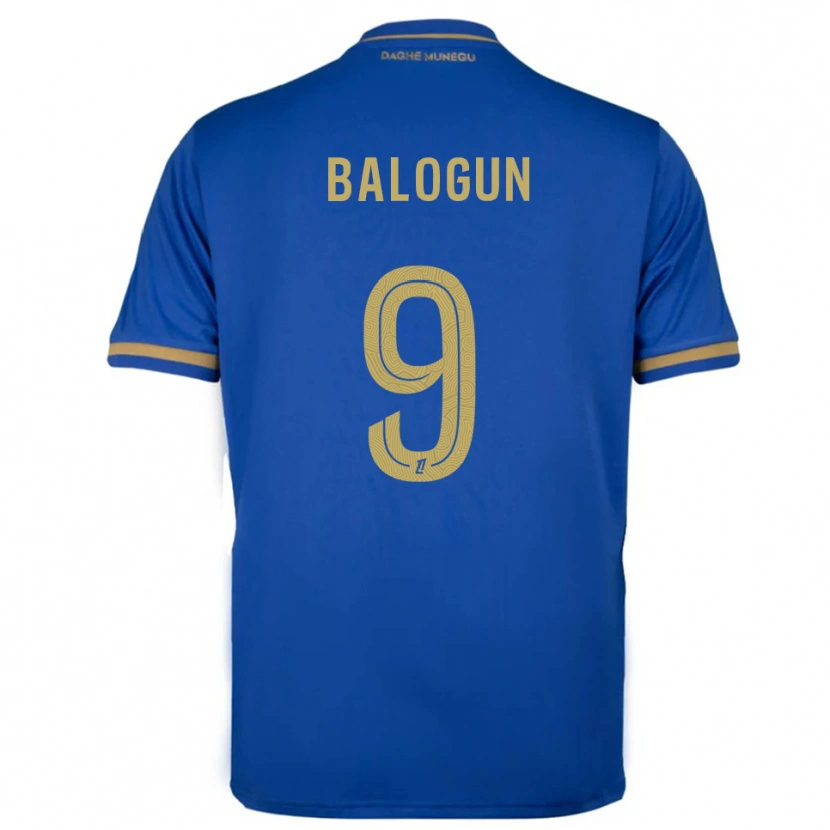 Danxen Uomo Maglia Folarin Balogun #9 Blu Oro Kit Gara Away 2025/26 Maglietta