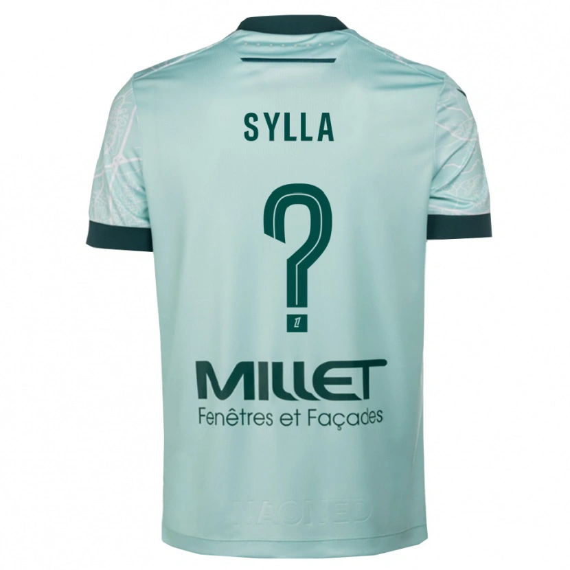 Danxen Uomo Maglia Sekou Sylla #0 Verde Bianco Kit Gara Away 2025/26 Maglietta