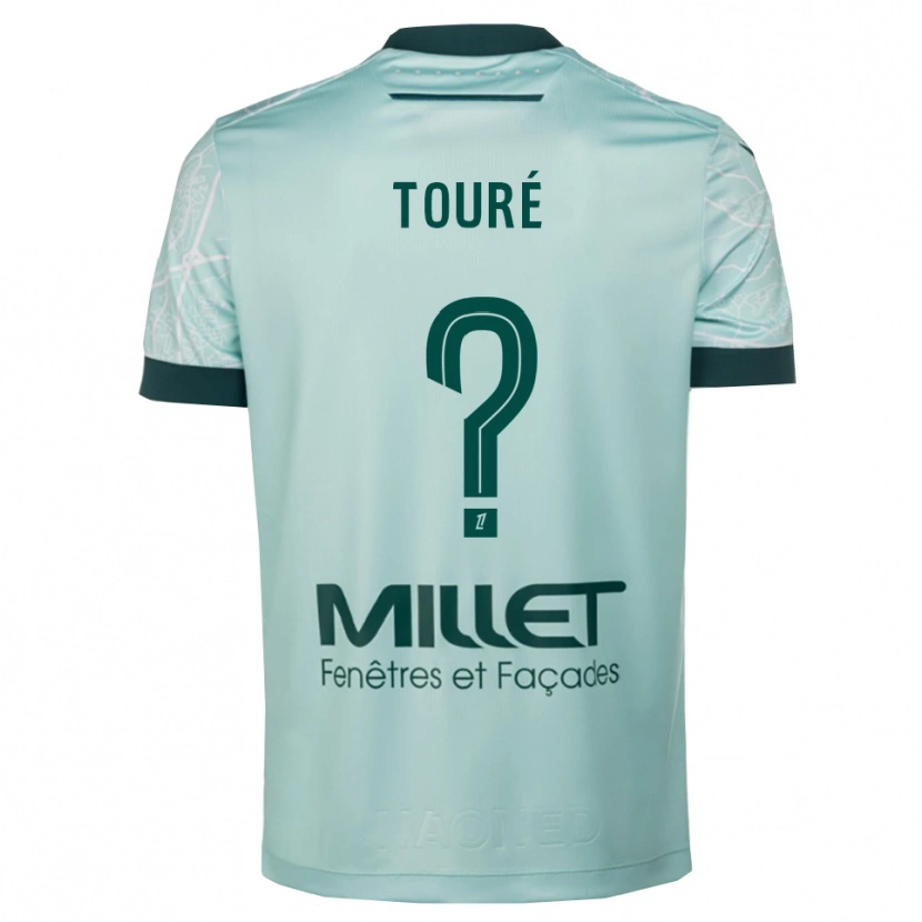 Danxen Uomo Maglia Sankoumba Touré #0 Verde Bianco Kit Gara Away 2025/26 Maglietta
